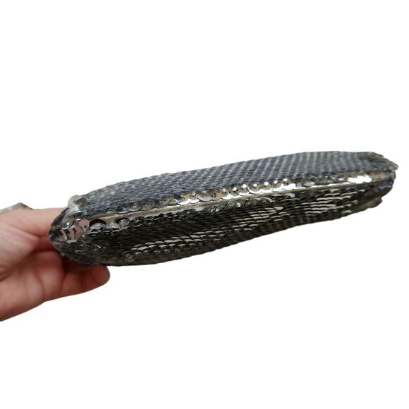 Coach Poppy Pop Disco Crossbody Bag Silver Sequins NWT - Picture 5 of 15